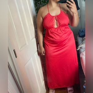 red lingerie loungewear